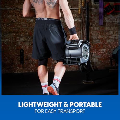 Vacmaster AM201R 3 Speed Floor Fan, 156W 550 CFM Air Mover, Utility Blower Fan, Carpet Dryer for Drying, Cooling & Circulation - Image 5