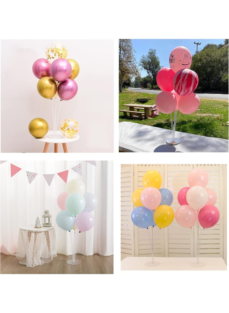 4 Sets Balloon Stand with Bases,Dot Stickers for Party, Wedding, Birthday, Anniversary - Image 2