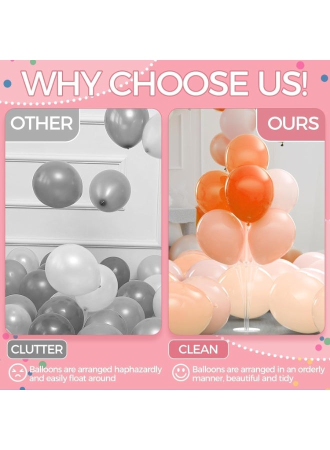 4 Sets Balloon Stand with Bases,Dot Stickers for Party, Wedding, Birthday, Anniversary - Image 4