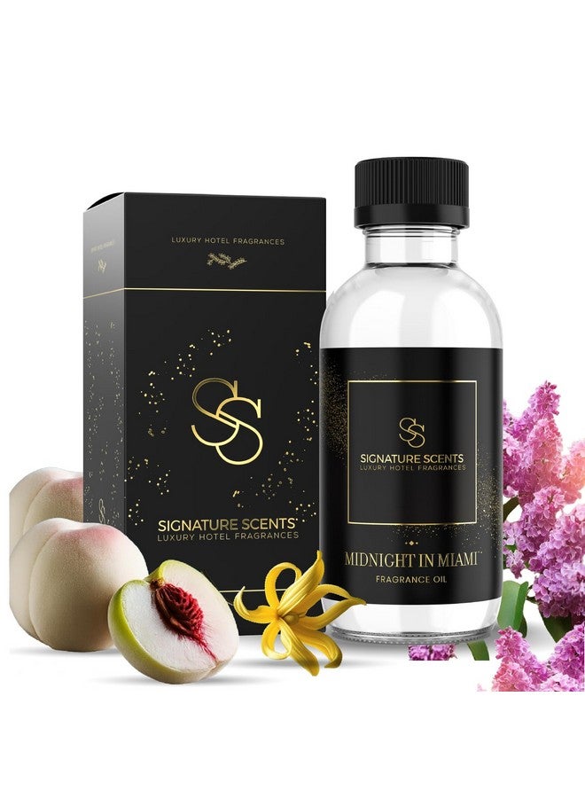 Signature Scents Luxury Hotel Diffuser Oil for Hotels and Homes - Aromatherapy Oils for use with an Essential Oil Diffuser at Home - Fragrance-Scent Diffuser Oil Blend (Midnight in Miami) 4.05fl oz (120ml)  - Image 1