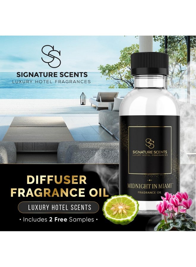 Signature Scents Luxury Hotel Diffuser Oil for Hotels and Homes - Aromatherapy Oils for use with an Essential Oil Diffuser at Home - Fragrance-Scent Diffuser Oil Blend (Midnight in Miami) 4.05fl oz (120ml)  - Image 2