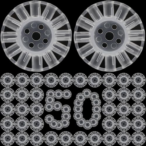 Simgoing 50pcs Glow Stick Connectors Plastic Disc Joints for DIY Valentines Day Glowing Balls Flowers Hearts Lantern Fluorescent Music Festival Props for Romantic Party Carnival EVE Supplies - Image 1