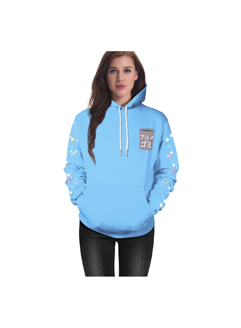 Loquat Japanese Cartoon Anime Surrounding 3D Digital Printing Long Sleeve Sweater - Image 1