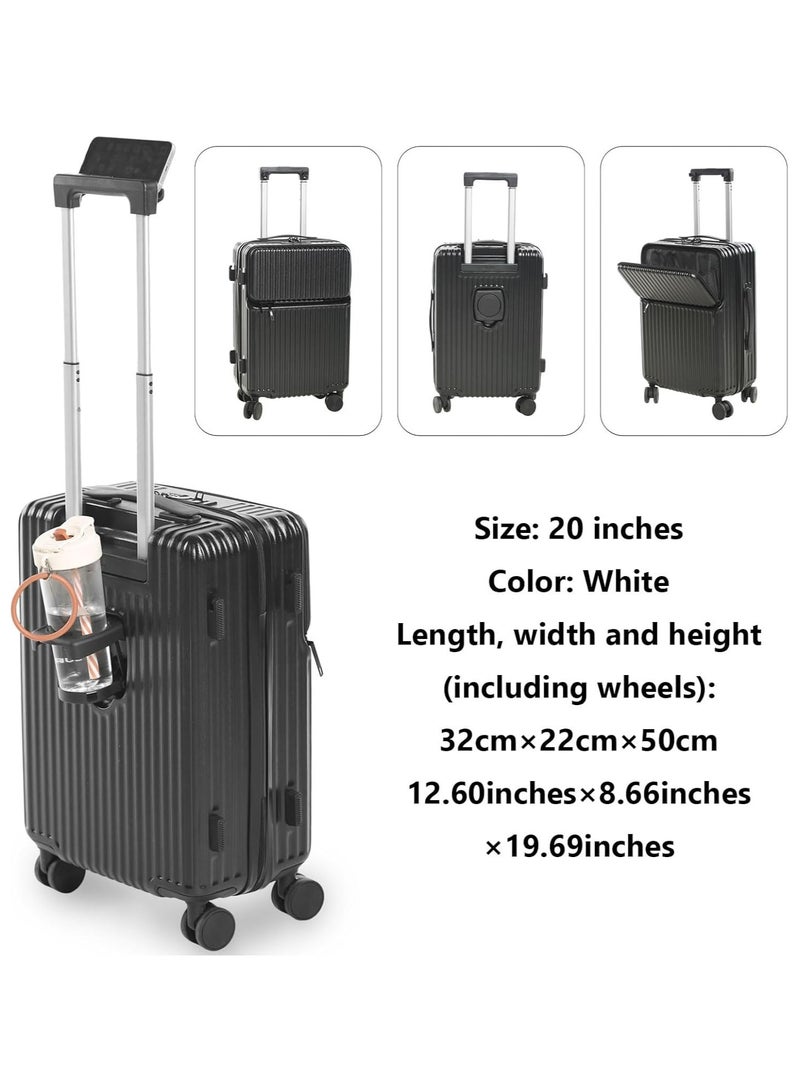 PK 3 PCS TROLLEY LUGGAGE FRONT OPEN POLY CARBON MATERIAL, LUGGAGE SUITCASE SET AND CABIN LUGGAGE BAG SET GREY COLOUR - Image 5