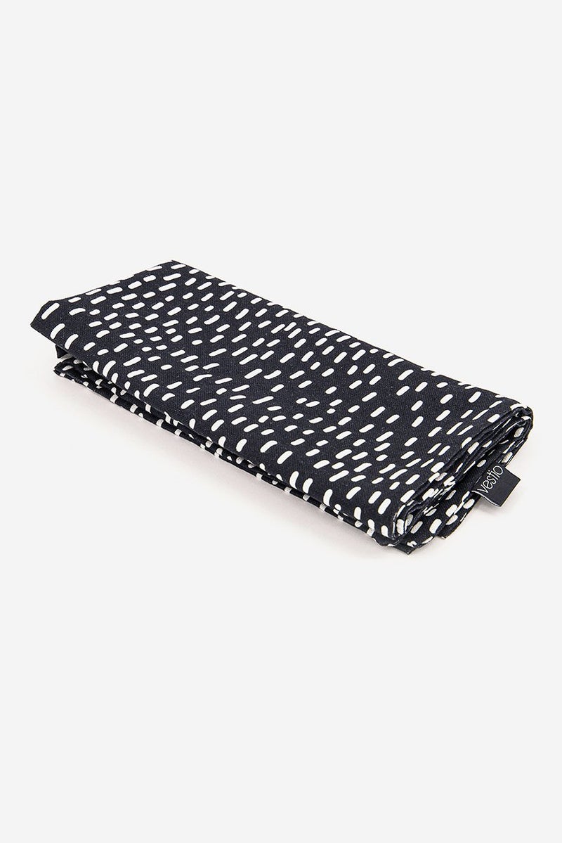 Vestio Textiling Decorative Cushion Cover 50 x 50 cm, Black/White  - Image 1