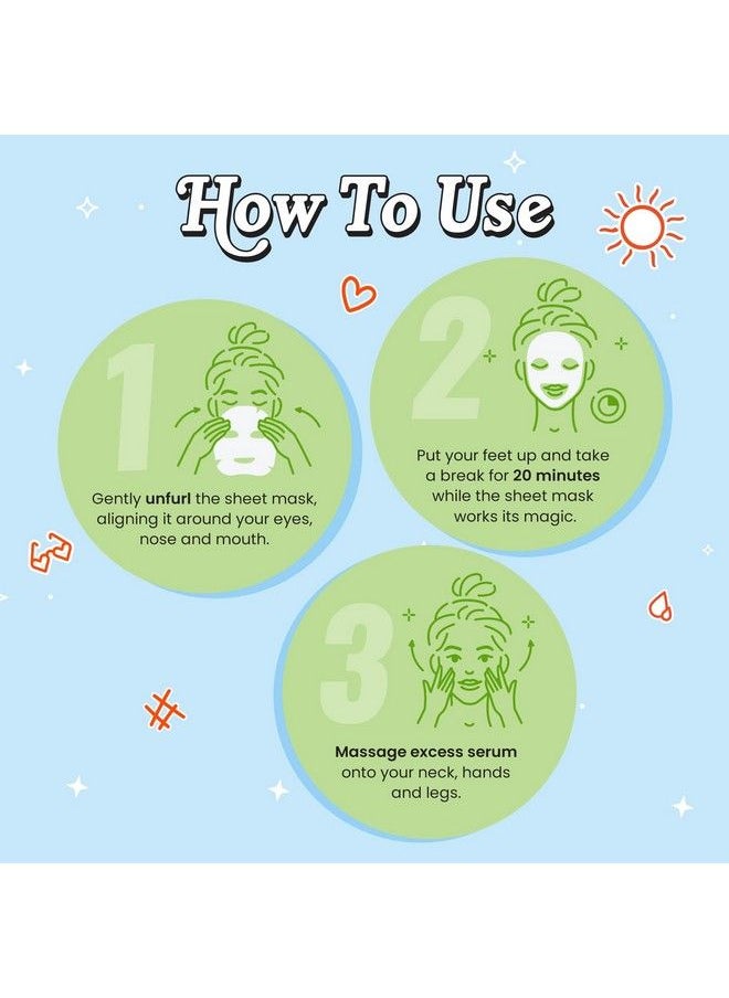MyGlamm Popxo Fresh Start Deep Moisturising Cucumber Sheet Mask30Gm  - Image 4