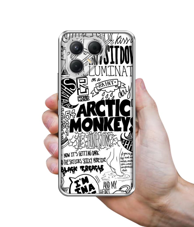 Casotec Arctic Monkeys Pattern Design Printed Silicon Soft TPU Back Case Cover for Tecno Pova 7 5G - Image 3