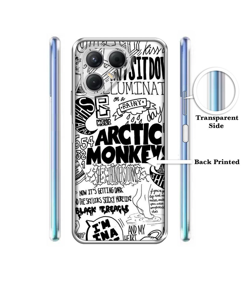 Casotec Arctic Monkeys Pattern Design Printed Silicon Soft TPU Back Case Cover for Tecno Pova 7 5G - Image 2