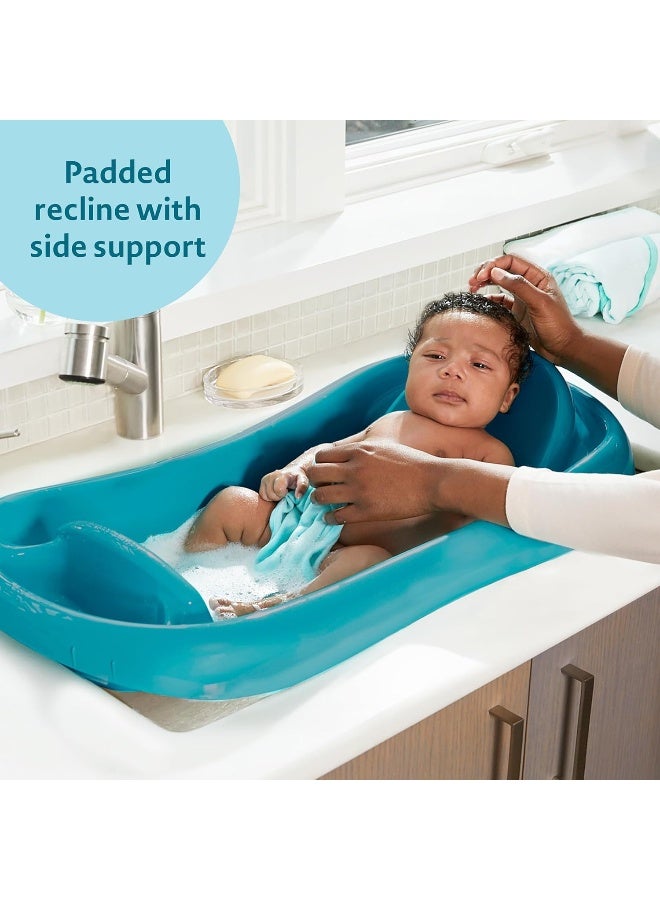 The First Years Newborn to Toddler Baby Bath Tub - Convertible 3-in-1 Baby Tub with Removable Sling - Ages 0 to 24 Months - Sure Comfort - Teal - Image 4