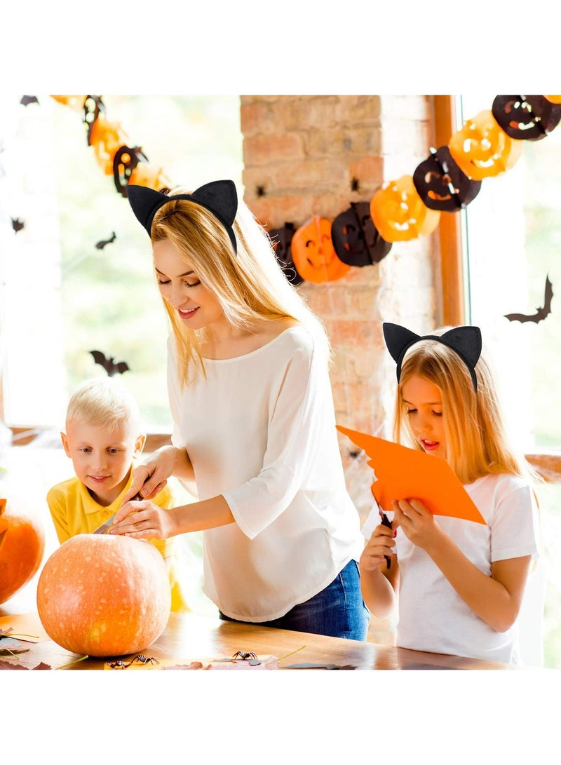 أوزيغالور 6 قطع طوق رأس هالوين هالوين آذان القطط طوق رأس هالوين آذان القطط إكسسوارات شعر للفتيات النساء هدايا الحفلات اليومية - Image 3