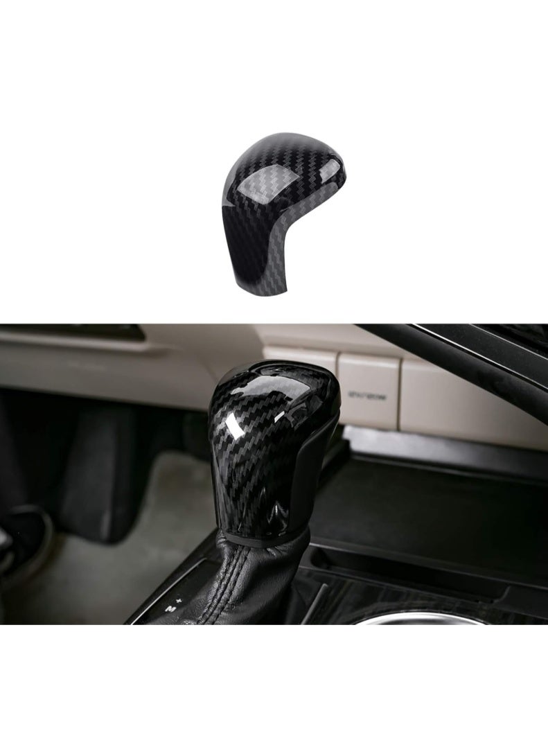 KISSUN for Toyota Camry 2025 2024 2023 2022 2021 2020 2019 2018 for Corolla Avalon 2024 2023-2019 Accessories Sporty Auto Car Gear Shift Knob Cover Trim Protector Cap -Carbon Fiber Style | For Camry 2018-2026, Corolla 2019-2026, Corolla Cross 2022-2026, Avalon 2019-2022, Gear Shift Knob Protector Cap - Image 1