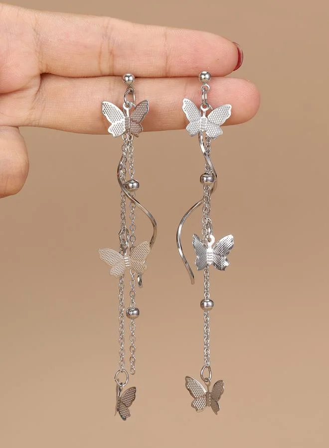 تايك تو Set of 2 - Butterfly Dangle Earrings