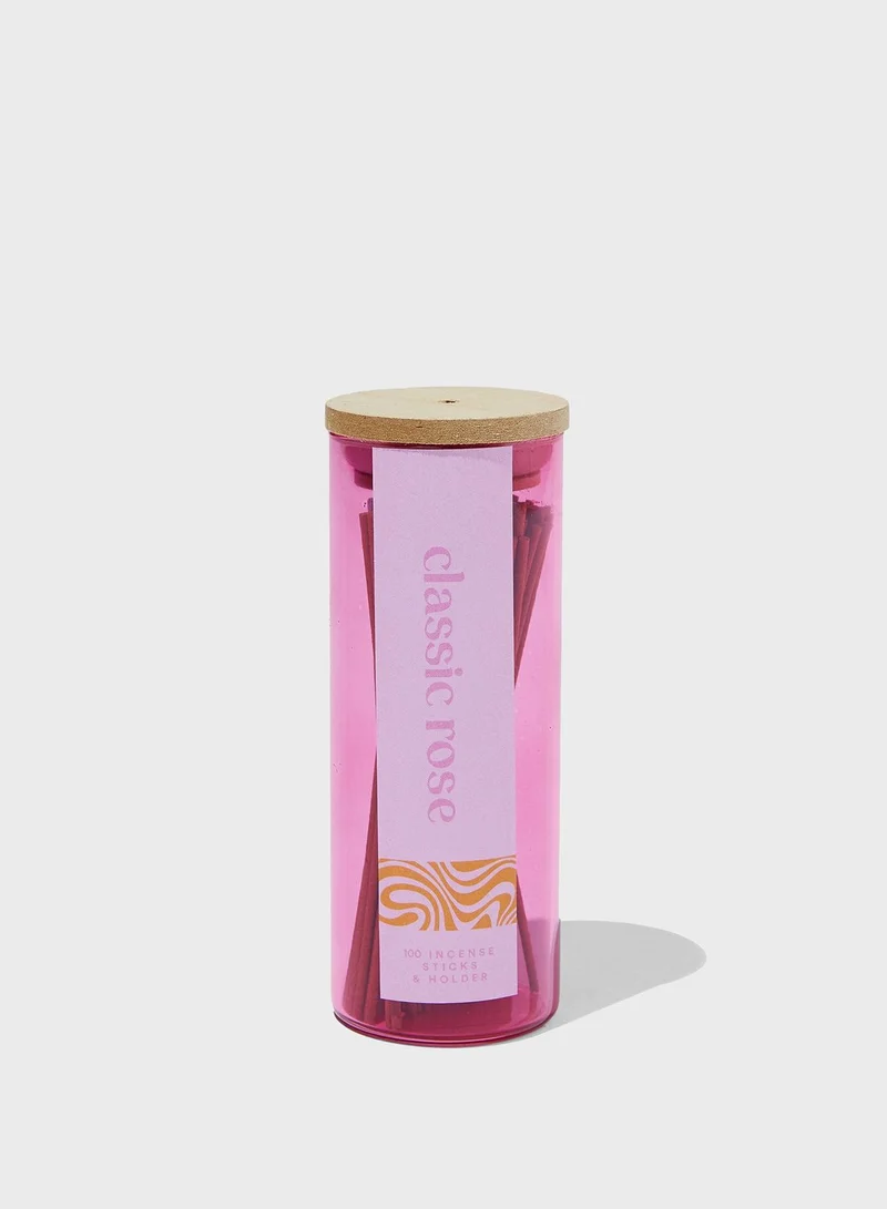 Cotton On Body Classic Rose Incense With Holder