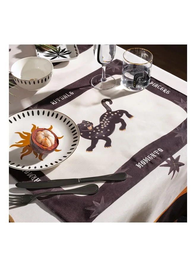 Zsa Zsa Zsu  Prusa Black-Ecru American Service 35x50 cm  | Best Price UAE