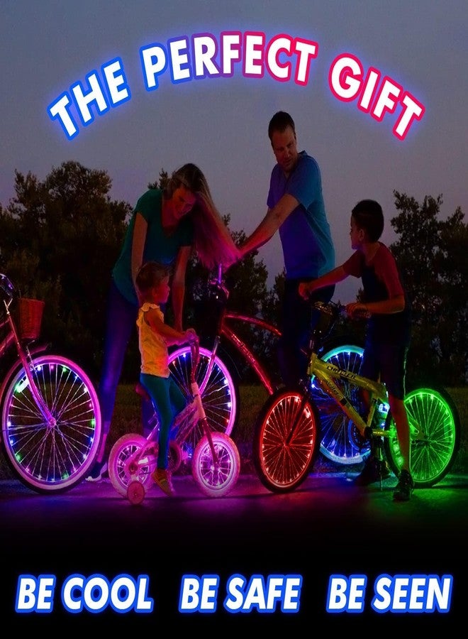 Activ Life Bike Lights for Night Riding (2 Tires) Bicycle Lights for Wheels Gifts for Men for Christmas Stocking Stuffers Birthday Gifts Teens Boys Top Unique Presents for Kids 2024 Ideas - Image 2