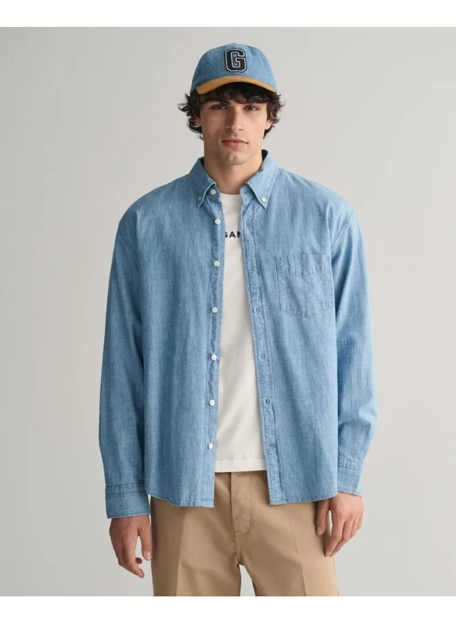 غانت Gant Relaxed Fit Chambray Shirt