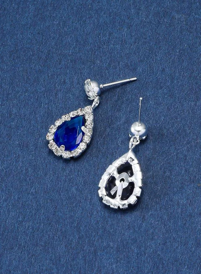 تايك تو Take Two Embellished Rhinestone Drop Earrings
