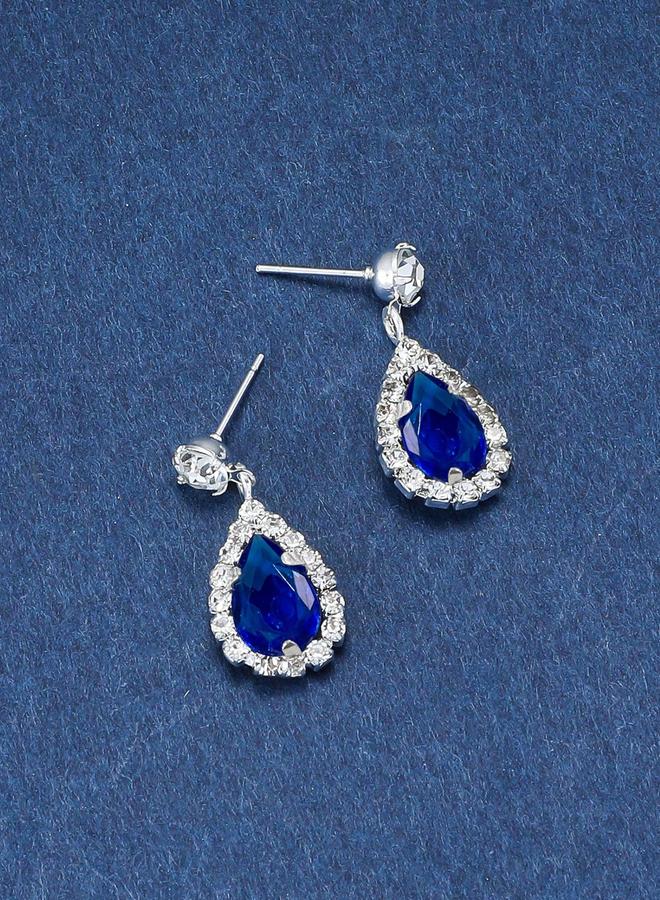 Take Two Embellished Rhinestone Drop Earrings - Image 4