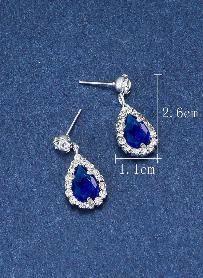 Take Two Embellished Rhinestone Drop Earrings - Image 3