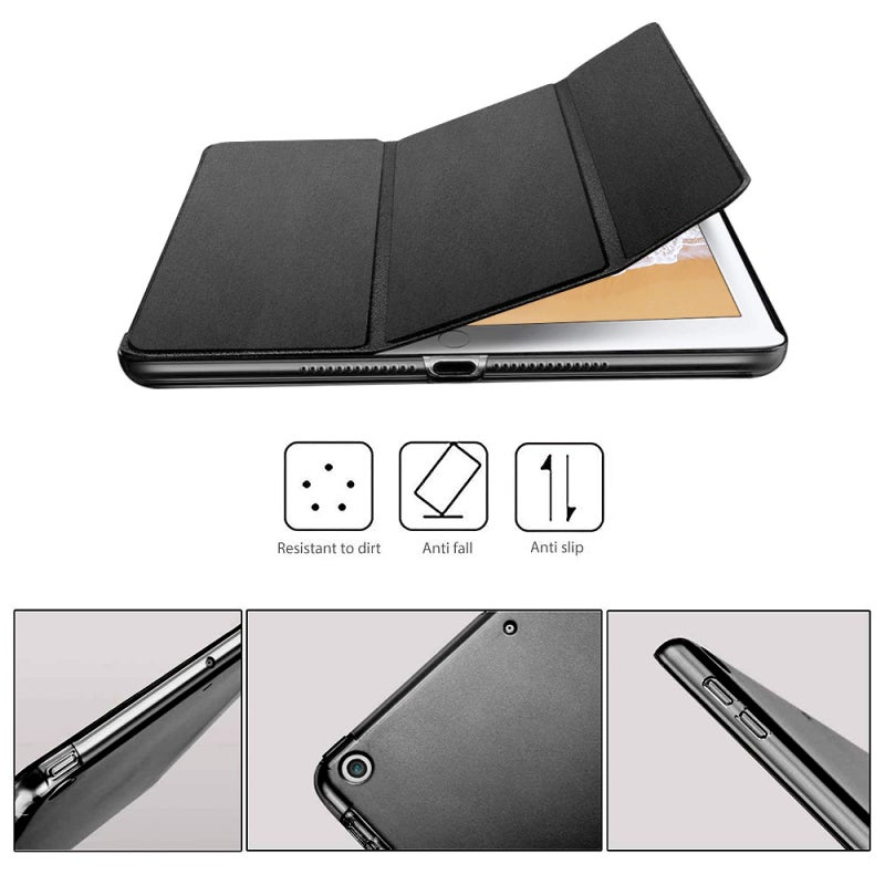 iPad Case Auto Wake Sleep Magnetic Strip 9.7-inch Durable PU Leather - Adjustable Angles Microfiber Lining for iPad 2018 2017 - Image 5