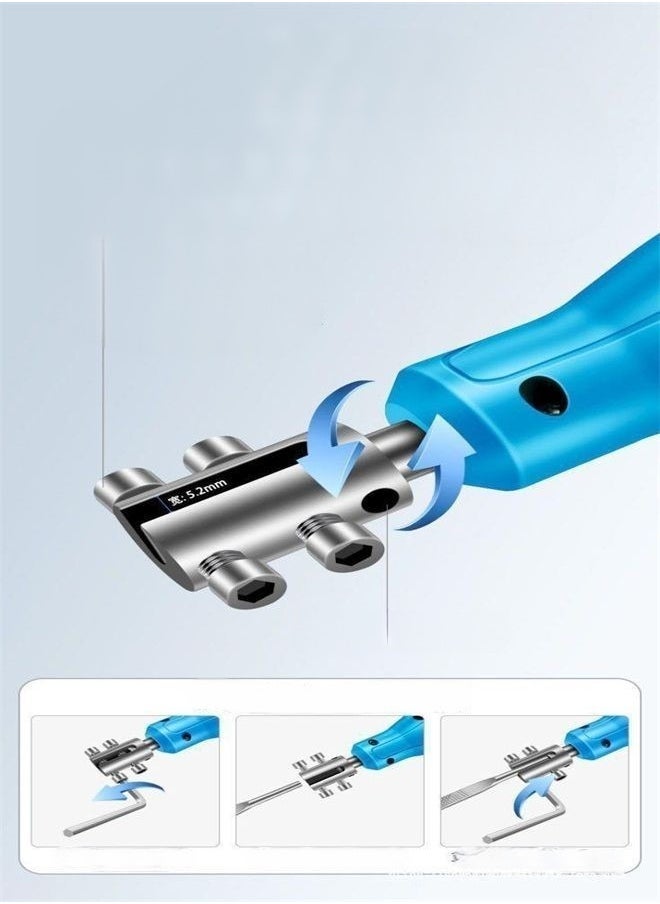 Generic - Electric Small File Reciprocating Metal Grinding Tool Iron Rolling Machine Steel File Woodworking File Electric Foiling Knife Handheld Portable Multi functional Mini Electric Grinder Drill Rotary Tool - Image 1