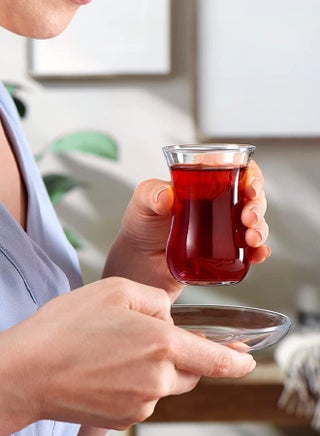 A set of glass tea cups with a distinctive and modern design, consisting of  cups and coffee cups, ideal for serving on special occasions. - pzsku/Z926E4805EB9630471C0BZ/45/1747069463/3884109d-31a3-475f-b640-f3649856923e