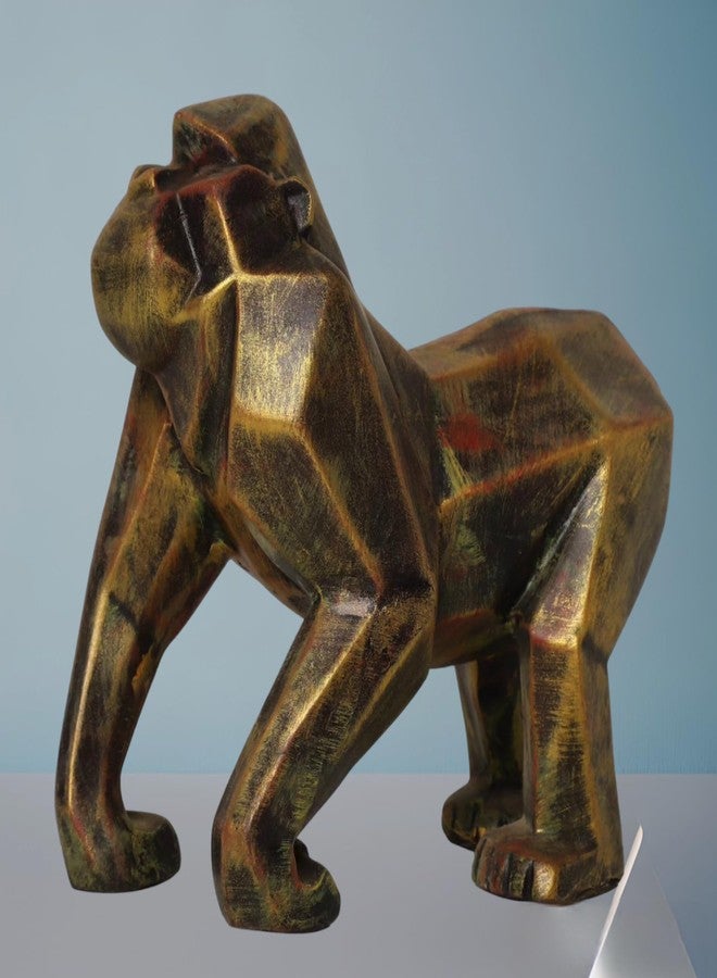ARUNA DECOR Resin Gorilla Figurine - Unique Luxury Home Decor and Collectible Sculpture, Limited Edition [20x10x20 cm] (Gorilla) - Image 1