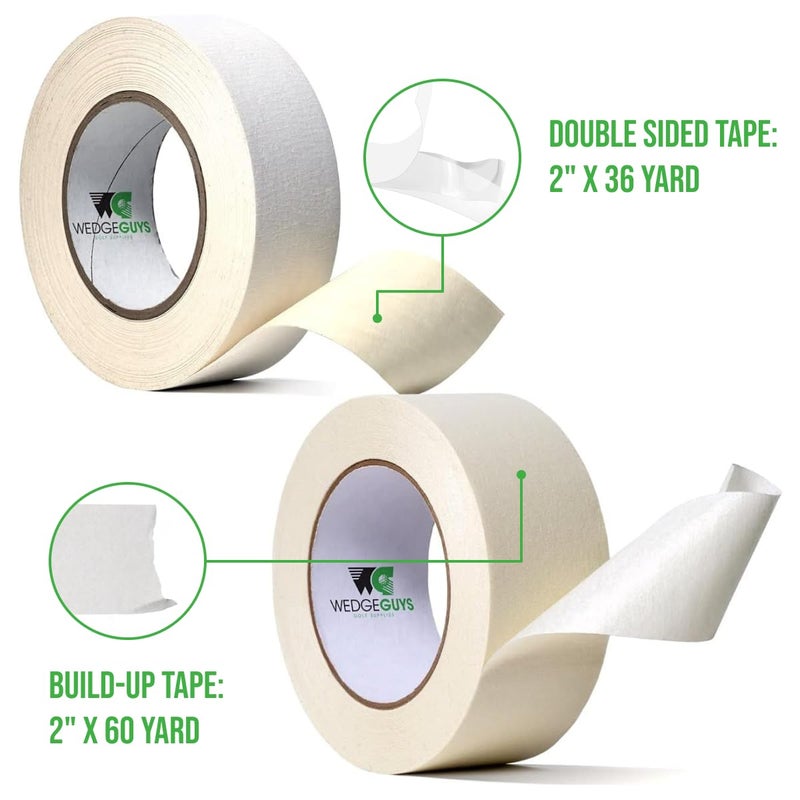 Wedge Guys Golf Grip Tape Roll | Solvent Activated Double Sided Adhesive Grip Tape Rolls for Regripping Golf Clubs | Multiple Size Grip Tape Rolls Available - Image 2
