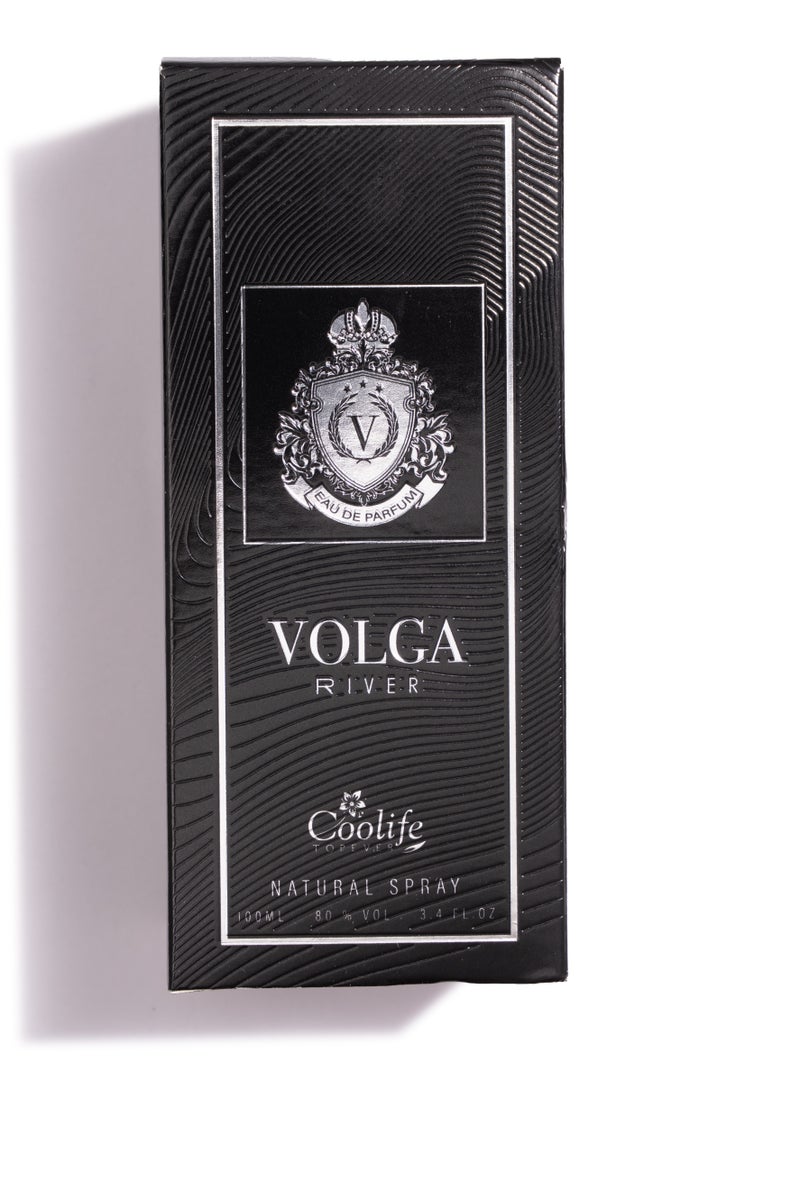Coolife, Volga River Black, Eau De Parfum, Men, Long Lasting,100ML - Image 2