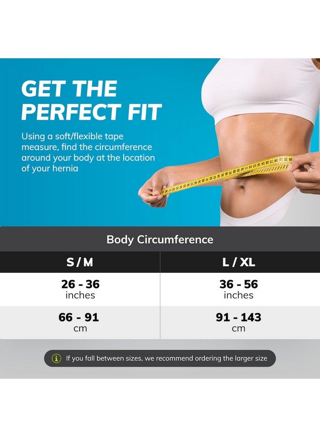 BraceAbility spandex Hernia Belt for Men & Women | Stomach Truss Binder with Compression Support Pad for Abdominal, Umbilical, Navel & Belly Button Hernias - L/XL (New & Improved) Fits 40"-60" - Image 2