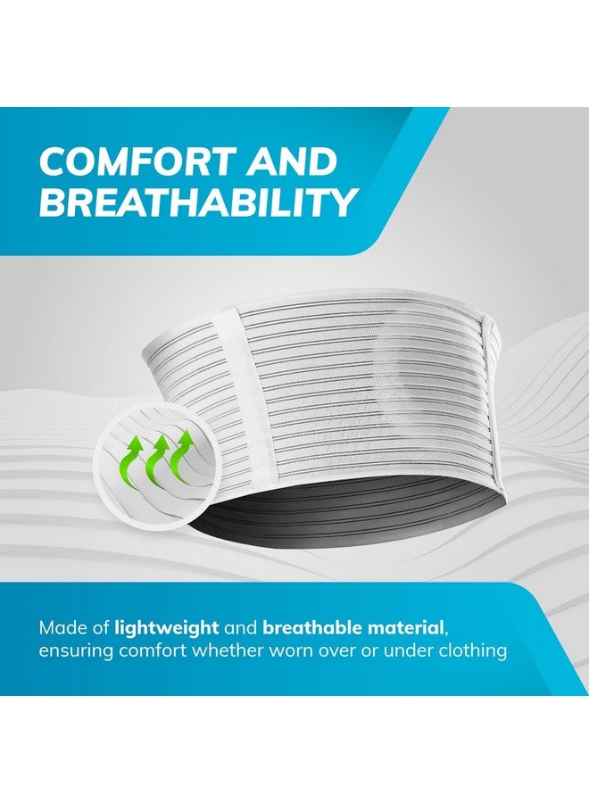 BraceAbility spandex Hernia Belt for Men & Women | Stomach Truss Binder with Compression Support Pad for Abdominal, Umbilical, Navel & Belly Button Hernias - L/XL (New & Improved) Fits 40"-60" - Image 5