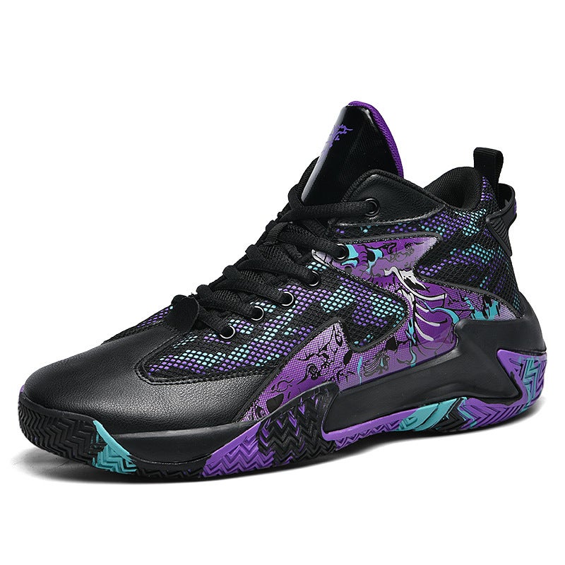 Basketball Shoes Men'S Youth Couple Sneaker Students Sports Competition Training Shoes Boys Fashion Trendy Shoes - Image 1