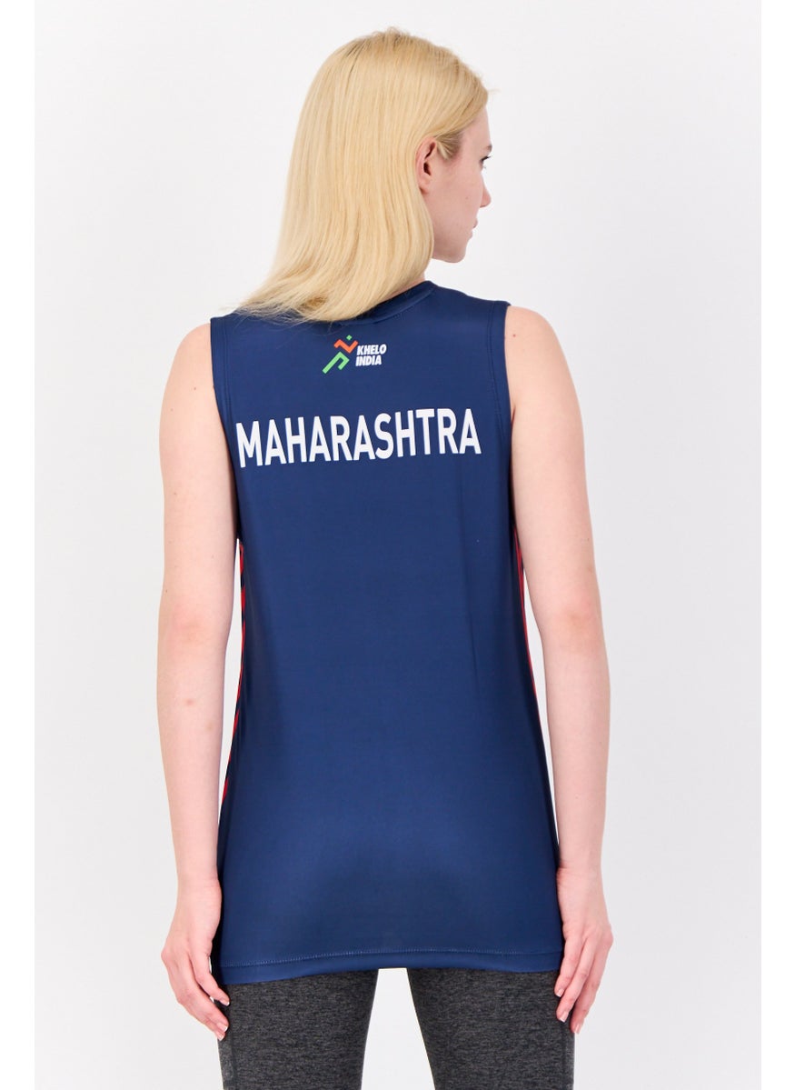 Adidas Women Sportswear Fit Sleeveless Outdoor Jersey, Navy  - Image 2