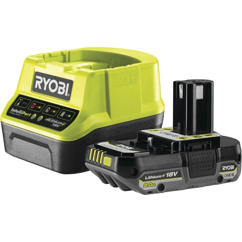 RB1820C 18V One+ 1 x 2.0Ah البطارية و2.0A مجموعة الشحن لأدوات ريوبي الكهربائية للاستخدام المنزلي و - Image 1