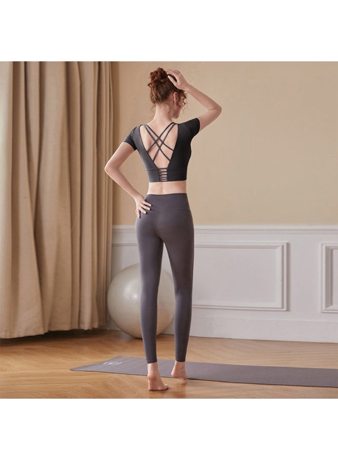 Sportswear Yoga Clothes Set Leggings and Tops Fitness Sports Suits Gym  Pants Sets Running Sport Outfit for Woman  - Image 1