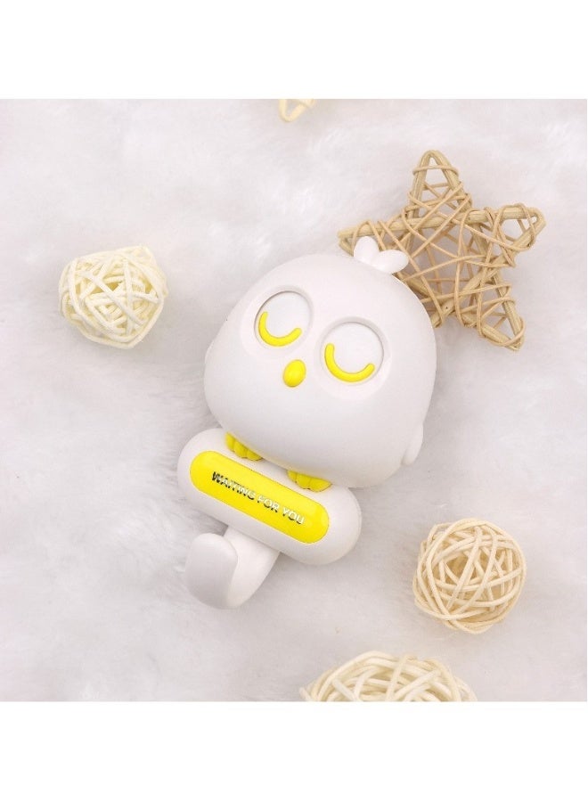 Wink Bird Key Hooks, 2Pcs Kawaii Adhesive Wall Mounted Hooks for Towels, Hats, Keychain, Keys, Black and White, Ideal for Cute Room Decor and Gifts - Image 4