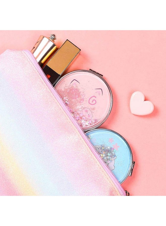 adbeni Travel Mirror Compact Cosmetic Bag Mirror for Women Magnifying Mirror for Makeup, Shade-BT2001-01, 42g - Image 3