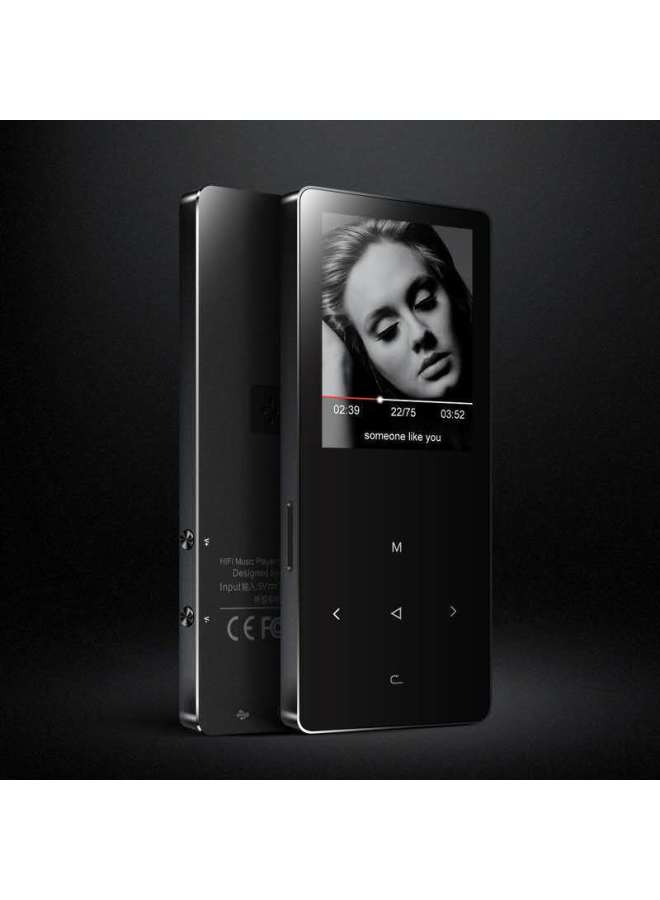 X2 Touch Screen MP3 Bluetooth External 1.8 Inch Bluetooth MP3 Player Metal Touch Screen Mp4 Music Player-Body Color:Rose Gold (Bluetooth + External)-Memory Capacity:4GB