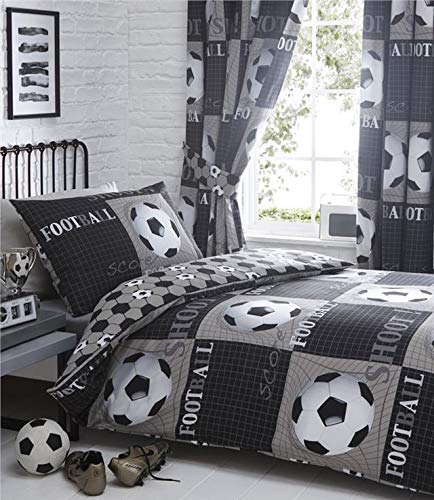Homemaker 3D Football bedding black single duvet set quilt cover  pillow case