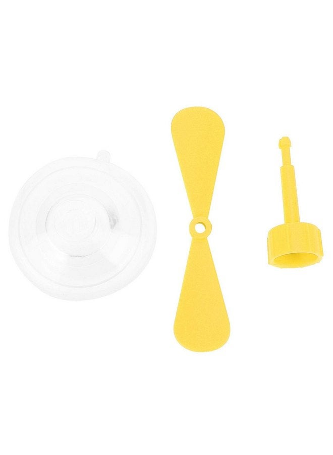 Aramox Bike Helmet Propeller, Decorative Helmet Suction Cup Rubber and Plastic Motorcycle Helmet Propeller Rubber & Plastic(Yellow) - Image 5
