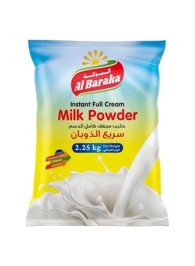 Al Baraka Instant Full Cream Milk Powder 2.25kg - Image 2