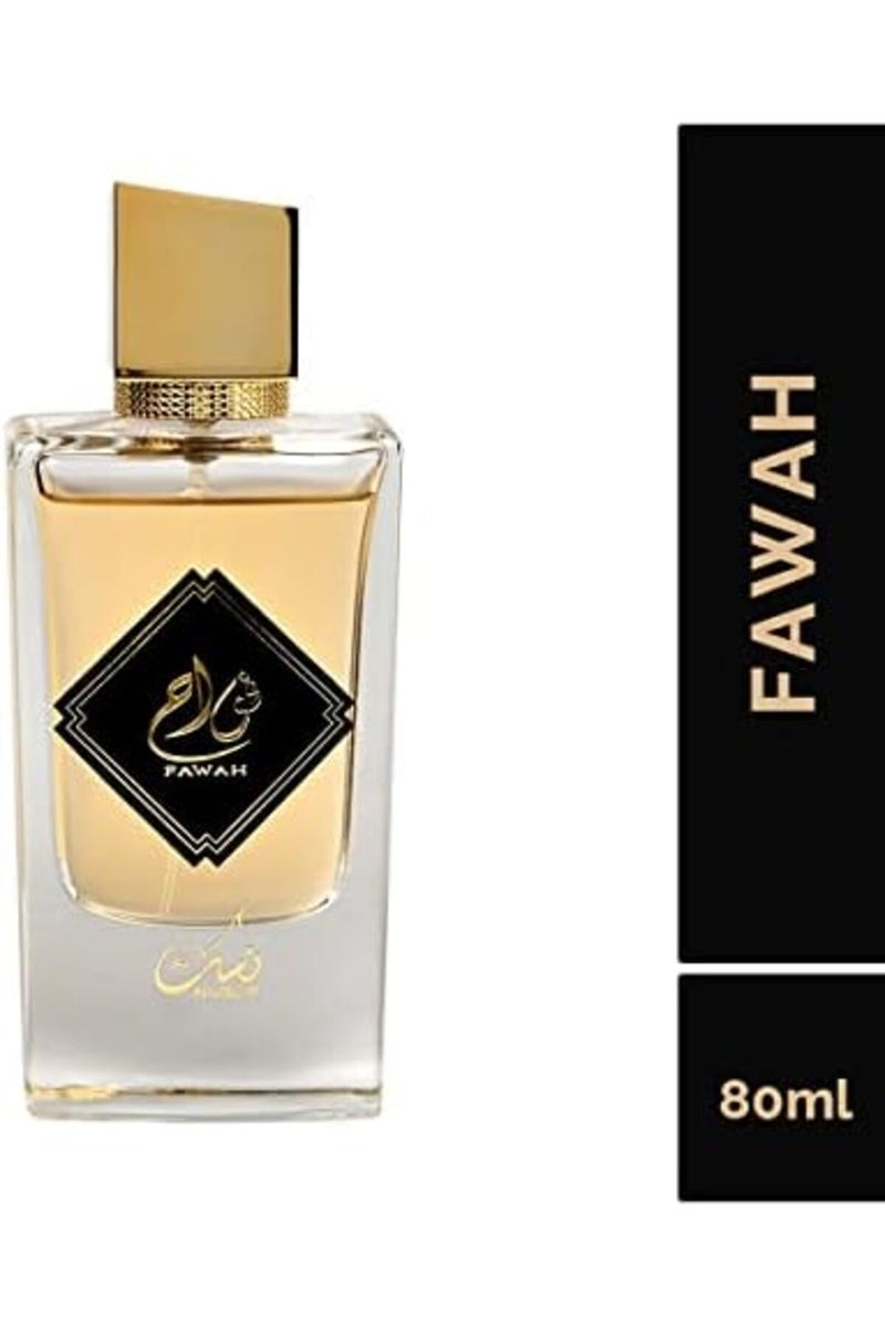 Nusuk No Sok Luxury Imported Perfume by Fawah, Long-Lasting Spray for Men, 80ml - Image 2