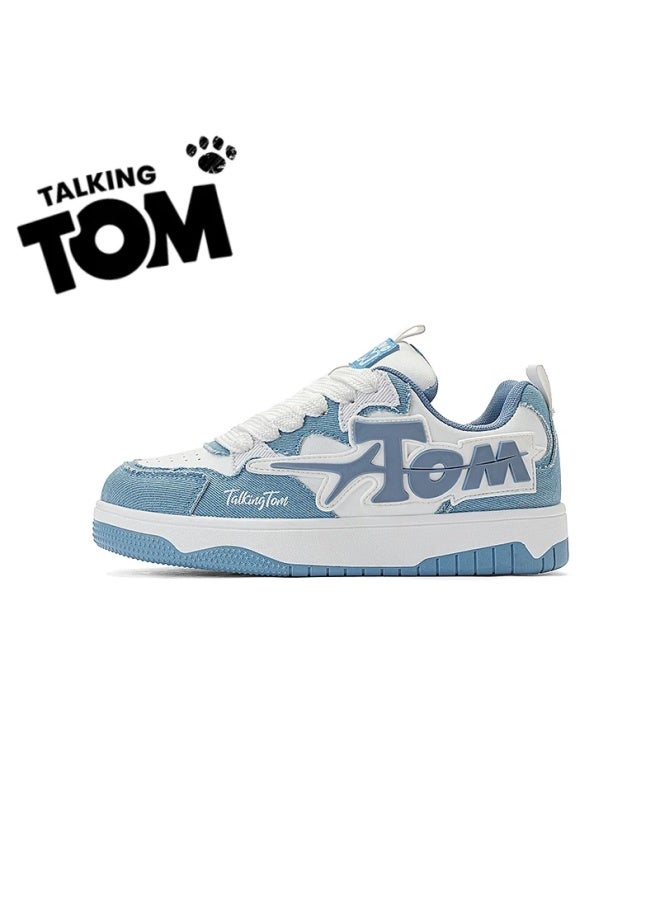 Talking Tom Couple Sneakers Spring Outdoor Sports Casual Flat Shoes For Men And Women, Lake Blue, Size 42 - Image 2