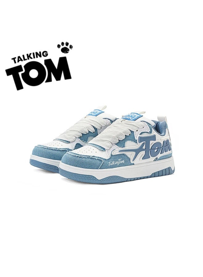 Talking Tom Couple Sneakers Spring Outdoor Sports Casual Flat Shoes For Men And Women, Lake Blue, Size 42 - Image 4