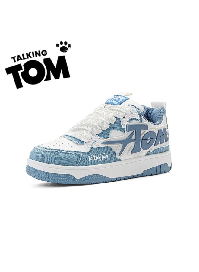 Talking Tom Couple Sneakers Spring Outdoor Sports Casual Flat Shoes For Men And Women, Lake Blue, Size 42 - Image 3