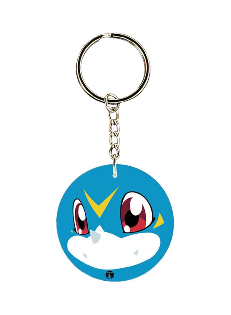 RKN Anime Digimon Keychain Blue/White/Red