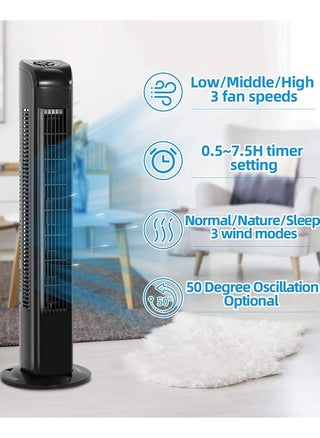 Vertical Air Conditioner and Cooler for Home and Office with 3 Wind Power Settings 45W ,Tower Fan With Remote Control, Touch Panel, 3 Speed Control, 3 Modes, 12 Hours Timer - pzsku/Z926F3934E5055028AE69Z/45/_/1731315026/d208a9d9-c912-4dee-94eb-b131c75aab2e