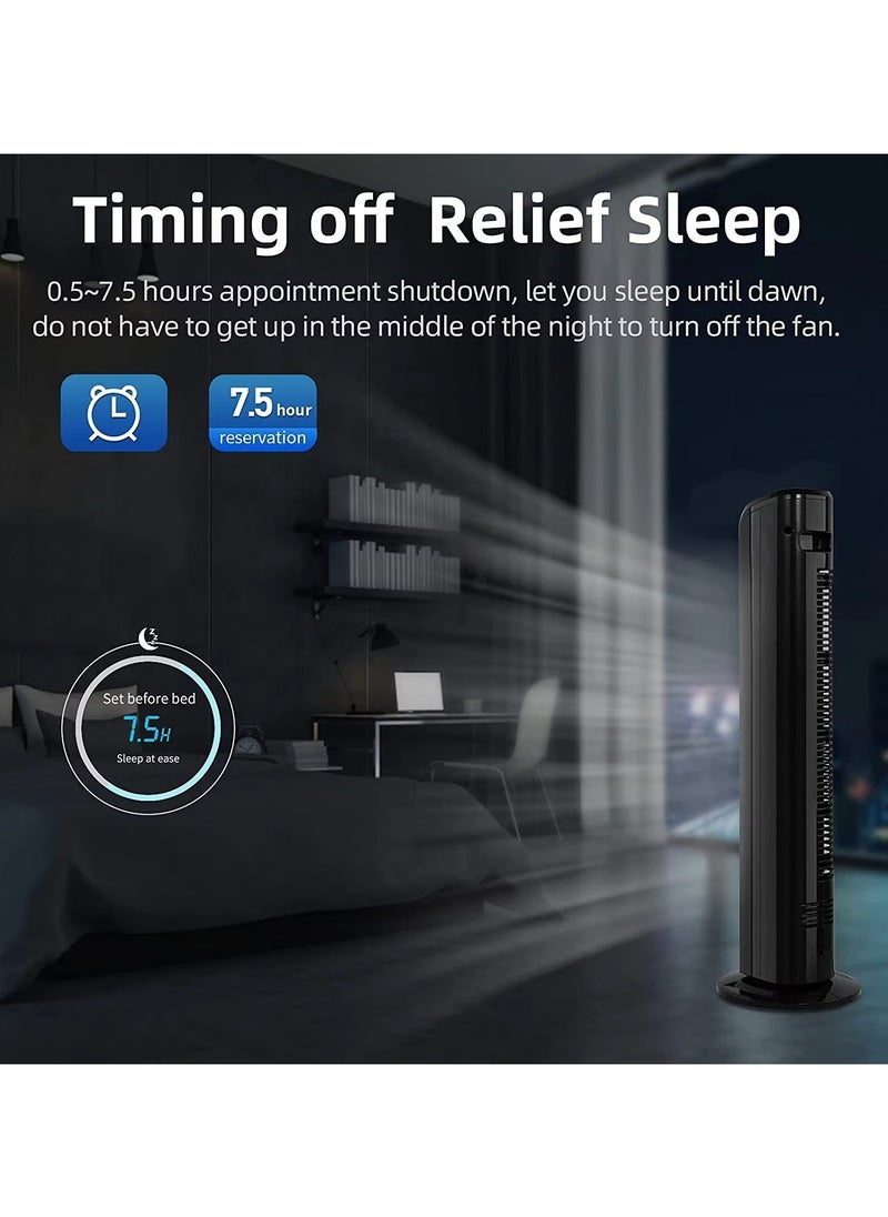 Vertical Air Conditioner and Cooler for Home and Office with 3 Wind Power Settings 45W ,Tower Fan With Remote Control, Touch Panel, 3 Speed Control, 3 Modes, 12 Hours Timer