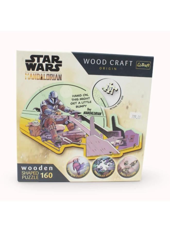 Trefl The Mandalorian - Reunite Wooden Puzzle - 160 Pcs - Image 1