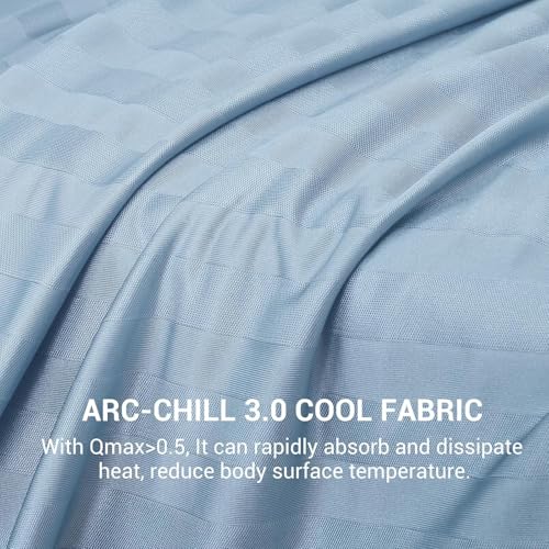 Elegear Revolutionary AC Cooling Blanket, Absorbs Heat to Keep Body Cool for Night Sweats, Double Sided Arc-Chill3.0 Cooling Fiber Q-Max>0.5, Lightweight Summer Cold Blankets - Image 3